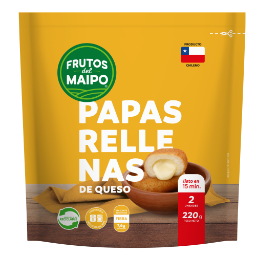 Papas rellenas queso