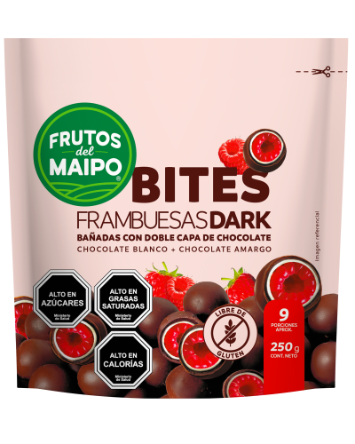 bites frambuesas dark 250